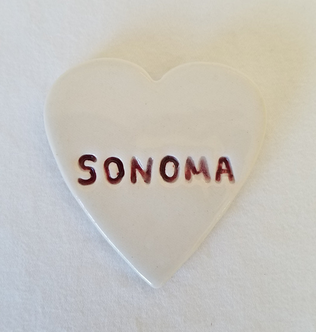 Sonoma Heart Magnet